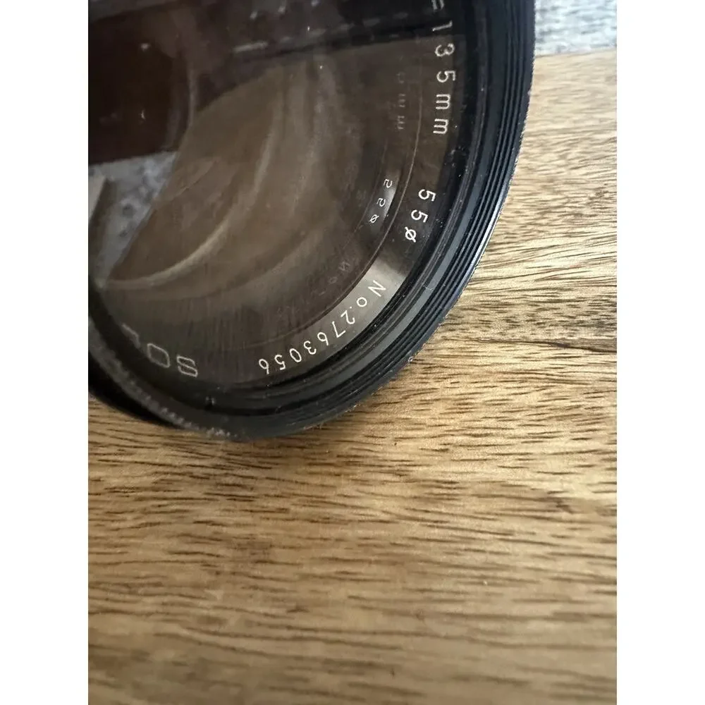 Kamero Auto 1:2.8 f=135mm 55mm Lens Vintage No 2763056